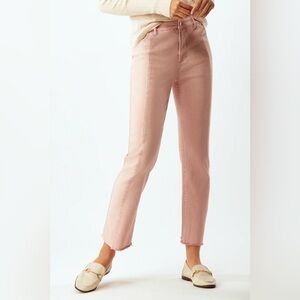 Ecru Pink The Sunset Two Color Straight Leg Jeans Size 26